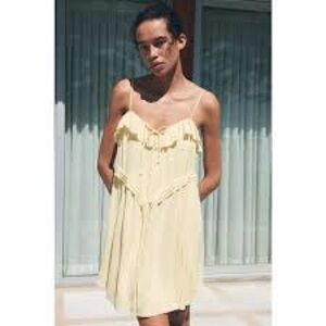 Zara Cream Ruffle Dress